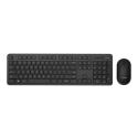 ASUS CW100 - Keyboard and mouse set - 100% - wireless - 2.4 GHz - QWERTZ - Lithuanian - black