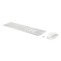 HP 655 - Keyboard and mouse set - wireless - 2.4 GHz - QWERTY - English - white