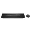 HP 585C - Keyboard and mouse set - dual mode, 3-zone layout, multi-device, low profile key travel - 100% - full size - wireless - Bluetooth, 2.4 GHz - QWERTY - English - black