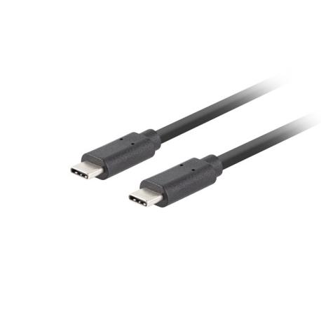 Lanberg - USB cable - 24 pin USB-C (M) to 24 pin USB-C (M) - USB 3.1 Gen 2 - 20 V - 5 A - 1.8 m - Power Delivery 3.0 support, 4K60Hz support, up to 10 Gbps data transfer rate, 100W Power Delivery - black - 0
