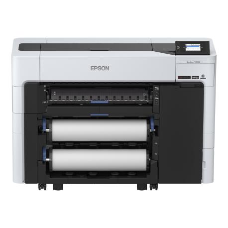 Epson SureColor SC-T3700DE - 24" large-format printer - colour - ink-jet - Roll (61 cm) - 2400 x 1200 dpi - up to 130 sq.m / hour (mono) / up to 130 sq.m / hour (colour) - USB, Gigabit LAN, Wi-Fi - cutter - 0