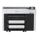 Epson SureColor SC-T3700DE - 24" large-format printer - colour - ink-jet - Roll (61 cm) - 2400 x 1200 dpi - up to 130 sq.m / hour (mono)  /  up to 130 sq.m / hour (colour) - USB, Gigabit LAN, Wi-Fi - cutter