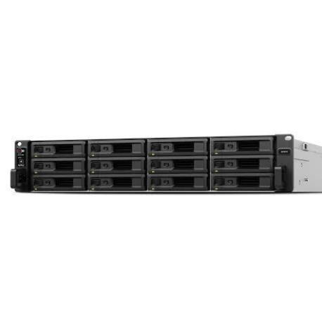 Synology SA3610 - NAS server - 12 bays - rack-mountable - SATA 6Gb / s  /  SAS - RAID RAID 0, 1, 5, 6, 10, JBOD, RAID F1 - RAM 16 GB - Gigabit Ethernet  /  10 Gigabit Ethernet - iSCSI support - 2U - 0