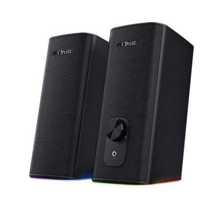 Trust GXT 612 CETIC - Speakers - for PC - 2.0-channel - wireless - Bluetooth - USB - 10 Watt (Total) - black - 0