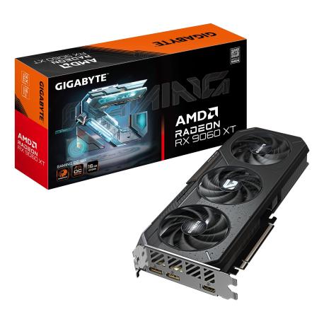 Gigabyte Radeon RX 9060 XT GAMING OC 16G - Graphics card - Radeon RX 9060 XT - 16 GB GDDR6 - PCI Express 5.0 - 2 x DisplayPort, HDMI - 0