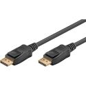 goobay - DisplayPort cable - DisplayPort (M) to DisplayPort (M) - DisplayPort 2.0  /  DisplayPort 2.1 - 8K120Hz (7680 x 4320) support, 4K60Hz support, up to 40 Gbps data transfer rate - black