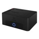 ICY BOX IB-1232CL-U3 - HDD docking station - 2.5" / 3.5" shared - SATA 6Gb/s - USB 3.0 - black