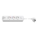 goobay - Power strip - AC 230 V - 3680 Watt - input: power CEE 7 / 7 - output connectors: 3 (2 x USB, 3 x CEE 7 / 4) - 1.5 m cord - white