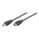 goobay - USB extension cable - USB Type A (F) to USB Type A (M) - USB 3.0 - 5 m - black
