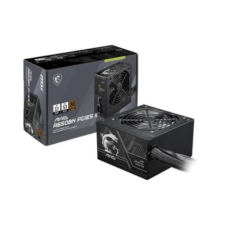 MSI MAG A650BN PCIE5 II 650W BRONZE PSU - 0