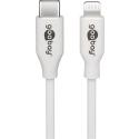 goobay - Lightning cable - USB-C (M) to Lightning (M) - 2 m - white - for Apple iPad / iPhone / iPod (Lightning)