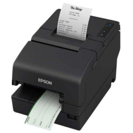 Epson TM H6000VI-102 - Receipt printer - thermal line / dot-matrix - 230 x 297 mm, Roll (7.95 cm) - 180 x 180 dpi - 9 pin - up to 500 mm / sec - serial, USB 2.0, LAN, USB 2.0 host - cutter - partial-cut cutter - black - 0