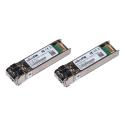 MikroTik XS+2733LC15D - SFP28 transceiver module - SFP+ / SFP28  /  LC / UPC single-mode - up to 15 km - 1270 nm  /  1330 nm (pack of 2)
