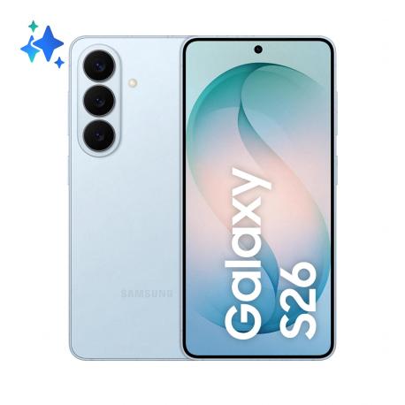 Samsung Galaxy S26 - 5G smartphone - dual-SIM - RAM 12 GB / Internal Memory 512 GB - OLED display - 6.3" - 2340 x 1080 pixels (120 Hz) - 3x rear cameras 50 MP, 12 MP, 10 MP - front camera 12 MP - sky blue - 0