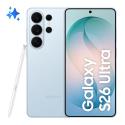 Samsung Galaxy S26 Ultra - 5G smartphone - dual-SIM - RAM 12 GB  /  Internal Memory 512 GB - OLED display - 6.9" - 3120 x 1440 pixels (120 Hz) - 4x rear cameras 200 MP, 50 MP, 50 MP, 10 MP - front camera 12 MP - sky blue