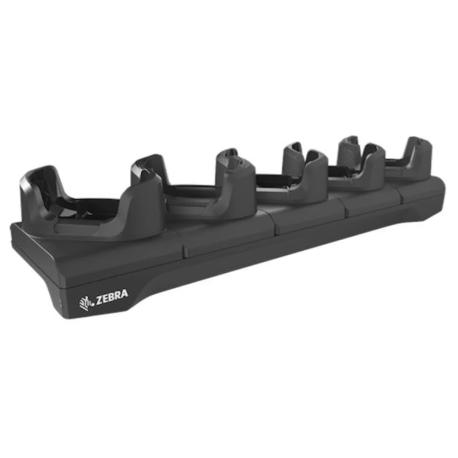 Five-slot Ethernet cradle to charge TC53 / TC58, TC53e / TC58e / TC53e-RFID devices, Includes five grey shims for a device with  - 0