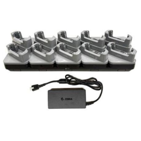Zebra - Handheld charging cradle kit - for devices with rugged boots - output connectors: 10 - 19" - for Zebra TC501 - 1
