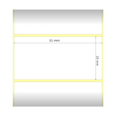 Zebra Z-Ultimate 3000T - Polyester - glossy - permanent adhesive - white - 25.4 x 50.8 mm 30960 label(s) (12 roll(s) x 2580) tape - for Zebra DA402, GX420; GK Series GK420; G-Series GC420; TLP 2722, 28XX, 3742, 38XX - 0