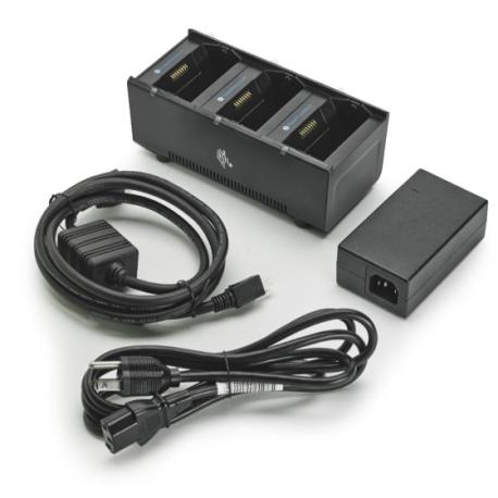 Zebra 3-Slot Battery Charger - Printer battery charging cradle - output connectors: 3 - United States - for ZQ300 Series - 0