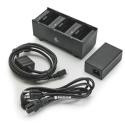Zebra 3-Slot Battery Charger - Printer battery charging cradle - output connectors: 3 - United States - for ZQ300 Series