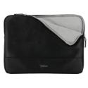Mobilis Origine - Case for laptop - neoprene foam, PU imitation leather - black - 12.5" - 14"