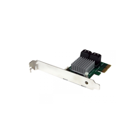 StarTech.com 4 Port PCI Express 2.0 SATA III 6Gbps RAID Controller Card with HyperDuo SSD Tiering - PCIe SATA 3 Controller Adapter (PEXSAT34RH) - Storage controller (RAID) - 4 Channel - SATA 6Gb / s - low profile - RAID 0, 1, 10, JBOD - PCIe 2.0 x2 - for P / N: ST521PMINT - 0