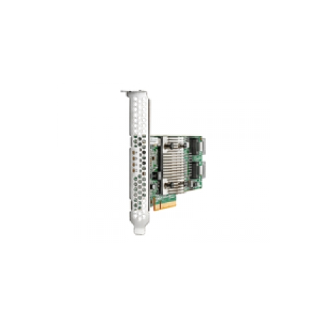 HPE H240 Smart Host Bus Adapter - Storage controller - 8 Channel - SATA 6Gb / s  /  SAS 12Gb / s - low profile - RAID 0, 1, 5 - PCIe 3.0 x8 - for Apollo 4510 Gen9; ProLiant DL20 Gen9, DL360 Gen9, ML30 Gen9, XL230a Gen9, XL270d Gen9 - 0
