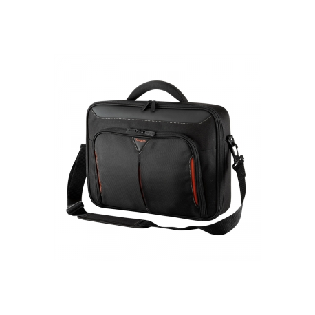Targus Classic+ Clamshell - Notebook carrying case - 15" - 15.6" - black, red - 1