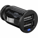 goobay - Car power adapter - 2.1 A - 2 output connectors (USB) - black