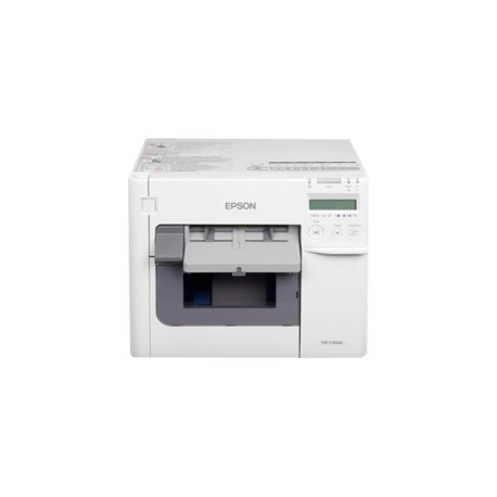 Epson TM C3500 - Label printer - colour - ink-jet - 112 mm (width) - 720 x 360 dpi - up to 103 mm / sec - LAN, USB host - cutter - 2