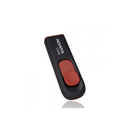 ADATA Classic Series C008 - USB flash drive - 16 GB - USB 2.0 - black, red - 0