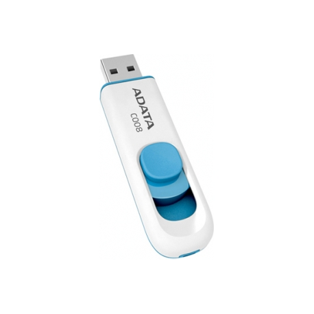 ADATA Classic Series C008 - USB flash drive - 16 GB - USB 2.0 - white, blue - 3