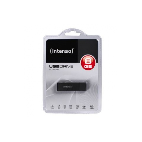 Intenso Alu Line - USB flash drive - 8 GB - USB 2.0 - anthracite - 1