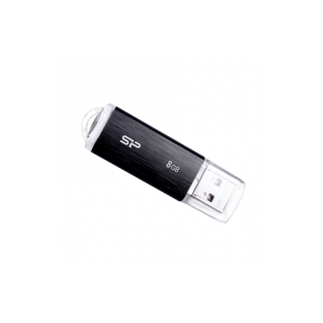 SILICON POWER Ultima U02 - USB flash drive - 8 GB - USB 2.0 - black - 0