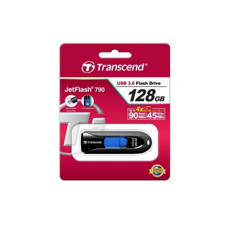 Transcend JetFlash 790 - USB flash drive - 128 GB - USB 3.0 - 1
