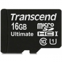 Transcend Ultimate - Flash memory card - 16 GB - UHS Class 1 / Class10 - 600x - microSDHC UHS-I
