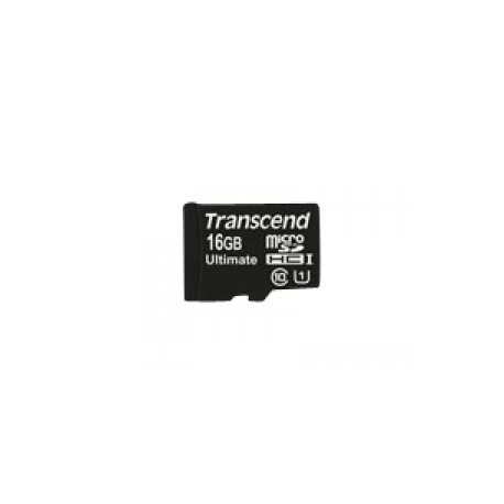 Transcend Ultimate - Flash memory card (microSDHC to SD adapter included) - 8 GB - UHS Class 1  /  Class10 - 600x - microSDHC UHS-I - 0