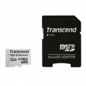 Transcend High Endurance - Flash memory card (microSDHC to SD adapter included) - 32 GB - UHS-I U1 / Class10 - SDHC