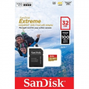 SanDisk Extreme - Flash memory card (microSDHC to SD adapter included) - 32 GB - A1  /  Video Class V30  /  UHS-I U3 - microSDHC UHS-I