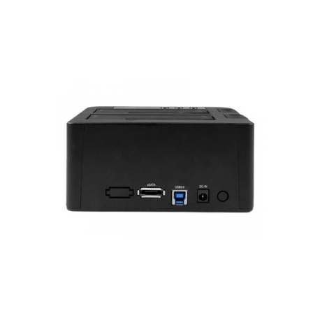 StarTech.com Dual Bay USB 3.0 /  eSATA Hard Drive Duplicator Dock for 2.5" & 3.5" SATA SSD HDD with UASP (6Gbps) - Standalone Docking Station (SDOCK2U33RE) - Storage controller with power indicator - 2.5", 3.5" - SATA 6Gb / s - USB 3.0 - black - for P / N: SVA12M5NA - 4