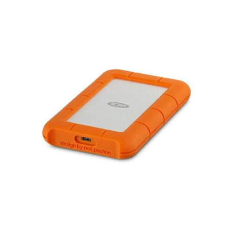 LaCie Rugged USB-C - Hard drive - 4 TB - external (portable) - USB 3.1 Gen 1 (USB-C connector) - orange - 4