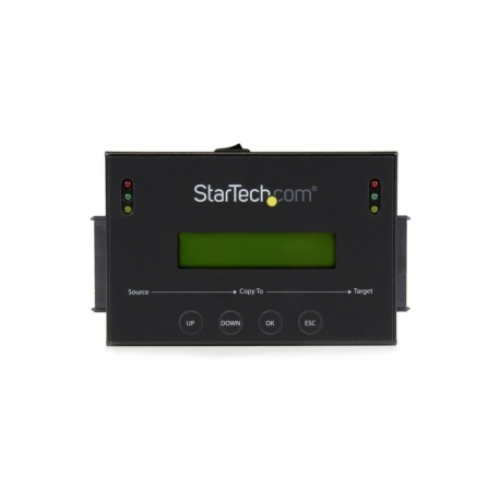 StarTech.com 1:1 Hard Drive Duplicator and Eraser for 2.5" & 3.5" SATA HDD SSD - LCD & RS-232  - 14GBpm Duplication Speed - Cloner & Wiper (SATDUP11) - Hard drive duplicator - 2 bays (SATA-600) - for P / N: SVA12M5NA - 2