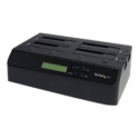 StarTech.com 4 Bay USB 3.0 / eSATA Hard Drive Duplicator Dock for 2.5" & 3.5" SATA / IDE SSD HDD - Standalone 1:3 Copier Docking Station (SATDOCK4U3RE) - Hard drive duplicator - 4 bays (SATA-300) - for P / N: SVA12DN4NEUA