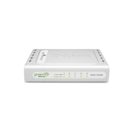 D-Link DGS 1005D - Switch - unmanaged - 5 x 10 / 100 / 1000 - desktop - 2