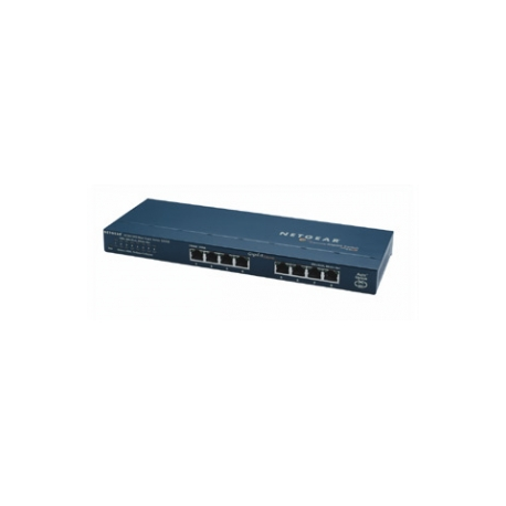 NETGEAR GS108 - Switch - 8 x 10 / 100 / 1000 - desktop - 0