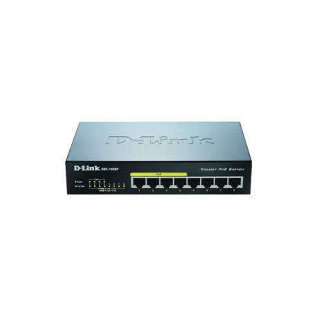 D-Link DGS 1008P - Switch - unmanaged - 4 x 10 / 100 / 1000 (PoE) + 4 x 10 / 100 / 1000 - desktop - PoE - 3