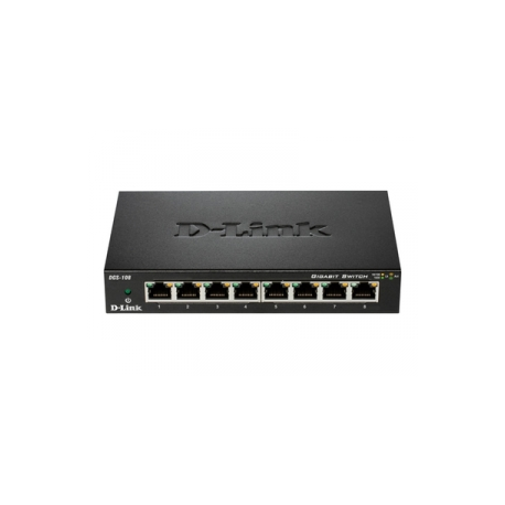 D-Link DGS 108 - Switch - unmanaged - 8 x 10 / 100 / 1000 - desktop - 3