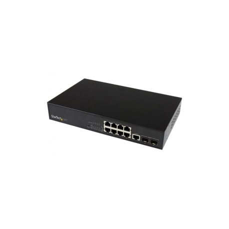 StarTech.com - Switch - Managed - 8 x 10 / 100 / 1000 - rack-mountable - AC 90 - 260 V - for P / N: GLCLHSMDSTTA, GLCSXMMDSTT, GLCTEST, SFP1GELXST, ST12MHDLAN4K, ST12MHDLAN4R - 1