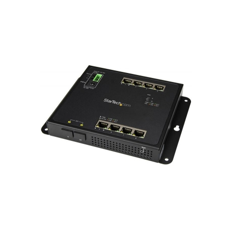 StarTech.com Industrial 8 Port Gigabit Ethernet Switch w / 2 MSA SFP Slots L2 Managed Network RJ45 LAN Layer2 Switch Din Rail Hardened IP-30 (IES101G2SFPW) - Switch - Managed - 8 x 10 / 100 / 1000 + 2 x SFP - wall-mountable - for P / N: GLCLHSMDSTTA, GLCSXMMDST, GLCSXMMDSTT, GLCTEST, MASFP1GBTXST, SFP1GELXST, SVA12M5NA - 0