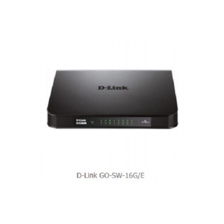 D-Link GO-SW-16G - Switch - unmanaged - 16 x 10 / 100 / 1000 - desktop - 0